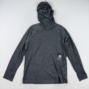 Outdoor Research Alpine Onset Merino 150 Hoodie Size XL Womens Charcoal Gray NEW
